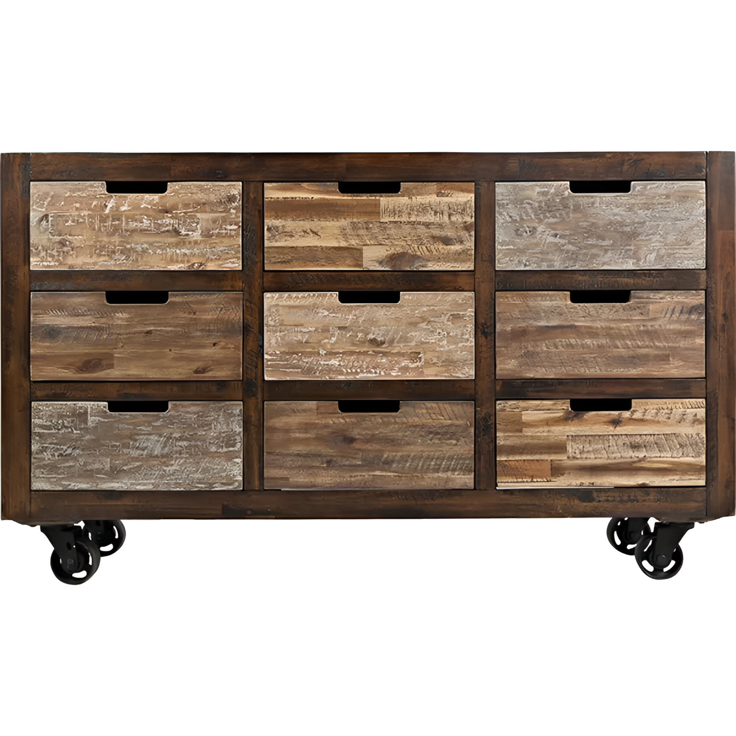 Anna-Bella Distressed Sideboard with 9 Drawers | Furniture | NordicAbode.com