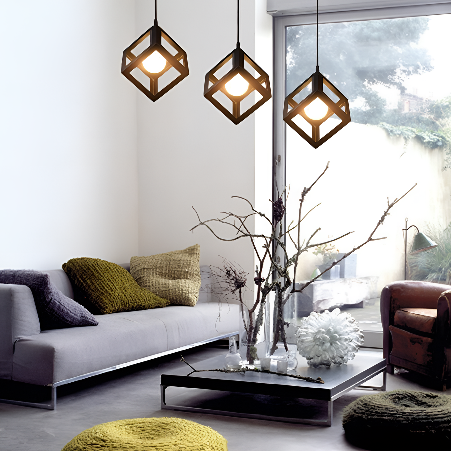 Caerus Geometric Cube Hanging Lamp | Lighting | NordicAbode.com