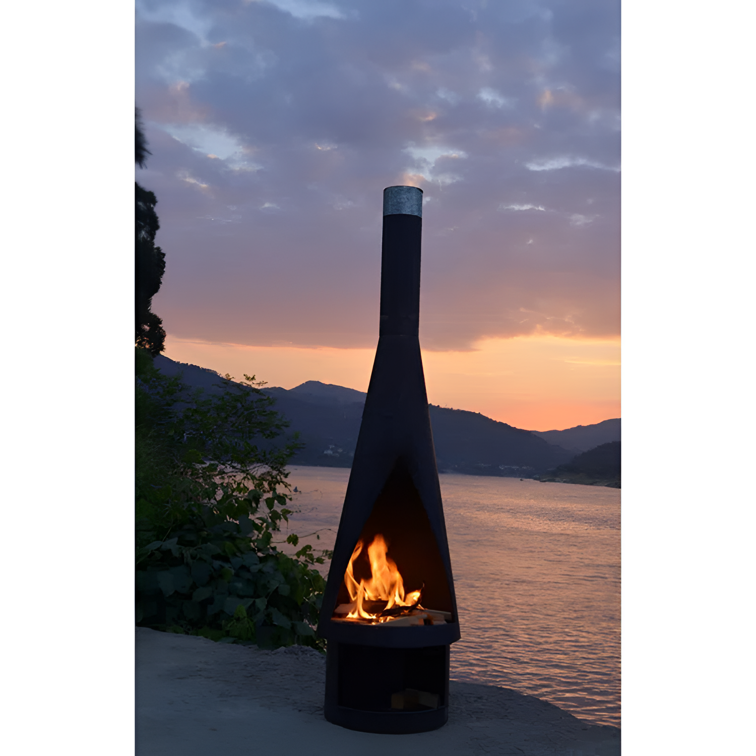 Zaymar Iron Wood Burning Chiminea - Outdoor | Outdoor Living | NordicAbode.com