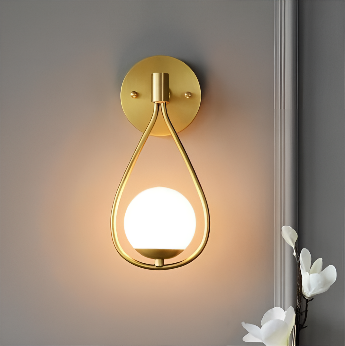 Frankie Copper Droplet Wall Lamp | Lighting | NordicAbode.com