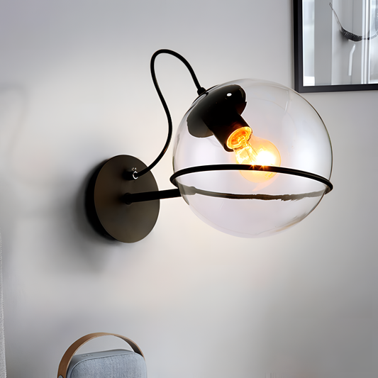 Clear Modern Glass Wall Lamp | Lighting | NordicAbode.com