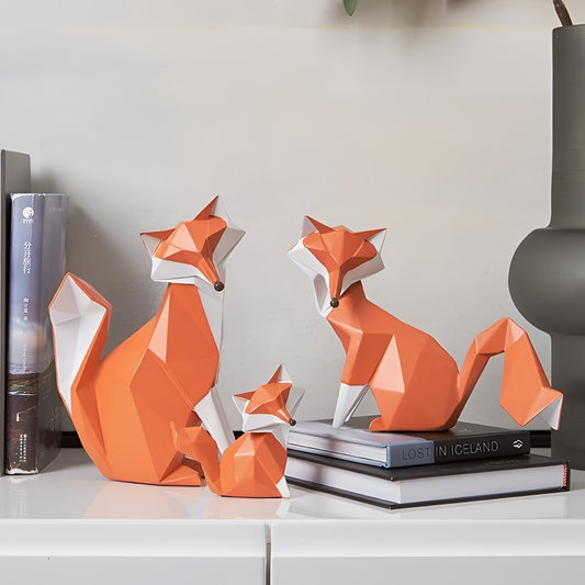 Decorative Charming Fox Figurines - Premium Resin | Figurines | NordicAbode.com