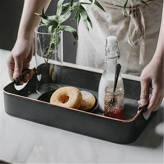 Athena Vintage Iron Serving Tray | Serveware | NordicAbode.com