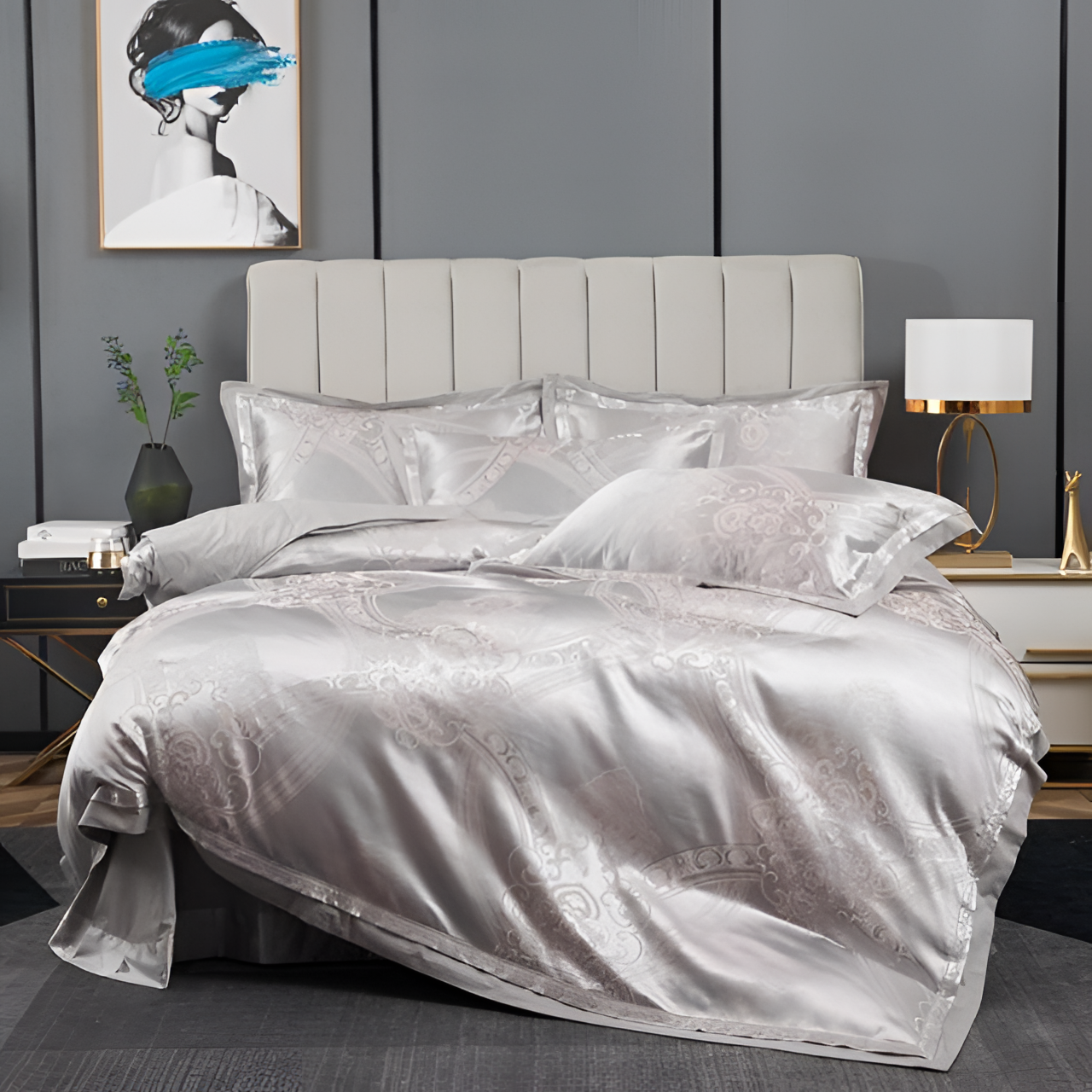 Frostine Luxury Egyptian Cotton Bedding Set | Bedding | NordicAbode.com