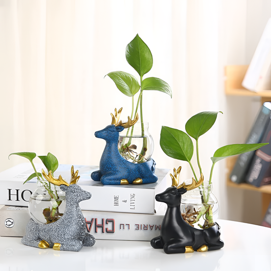 Hydroponic Deer Vase - Decorative and Durable | Vases | NordicAbode.com