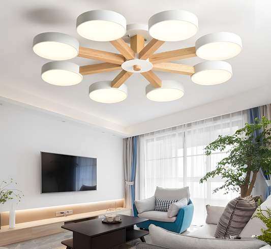 Modern Colorful Fanned Chandelier Lamp | Lighting | NordicAbode.com