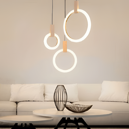 Modern Nordic LED Halo Hanging Lights | Lighting | NordicAbode.com