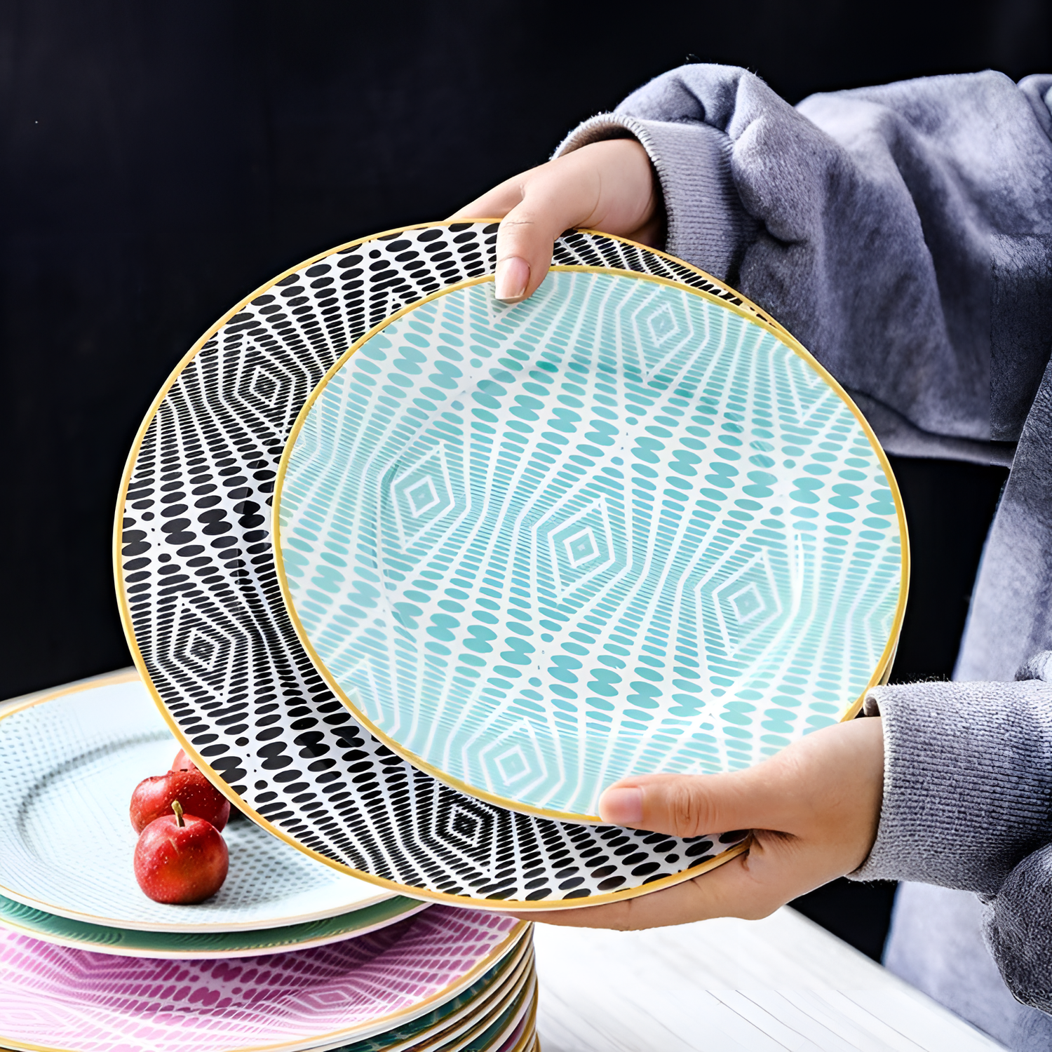 Tokyo Luxury Tokyo Wave Plate Set | Tableware | NordicAbode.com