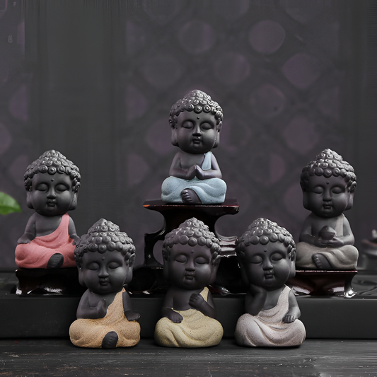 Mini Serene Buddha Figurines Set | Statues | NordicAbode.com