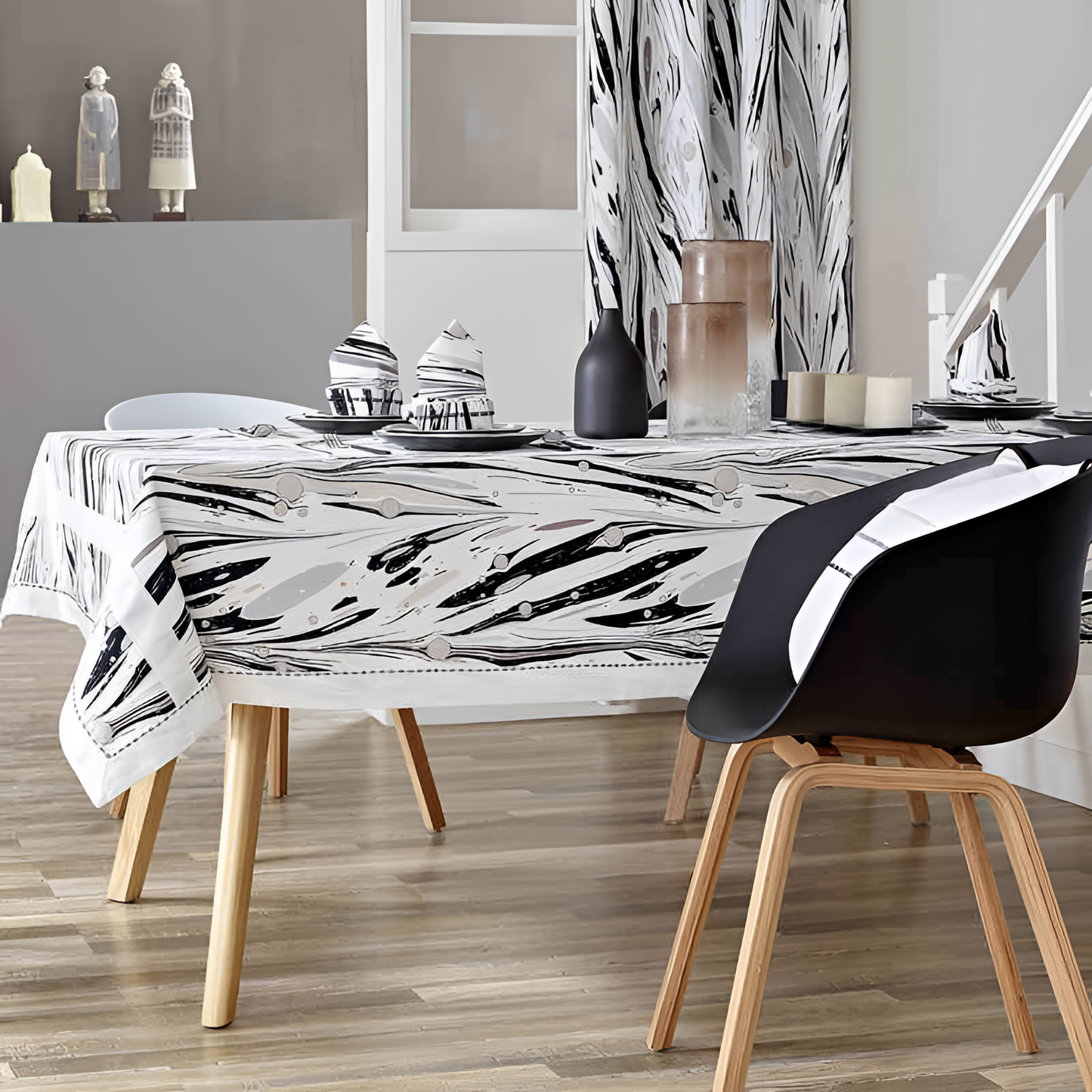 Cotton Grey Cotton Tablecloth | Table Linens | NordicAbode.com