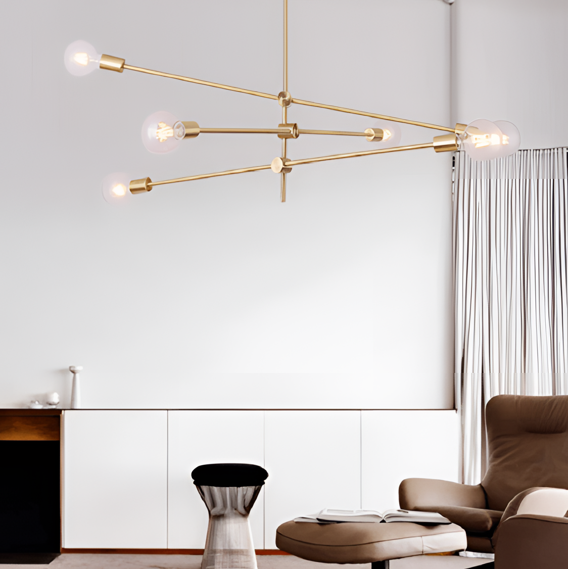 Circa Urban Chandelier with Rotating Arms | Lighting | NordicAbode.com