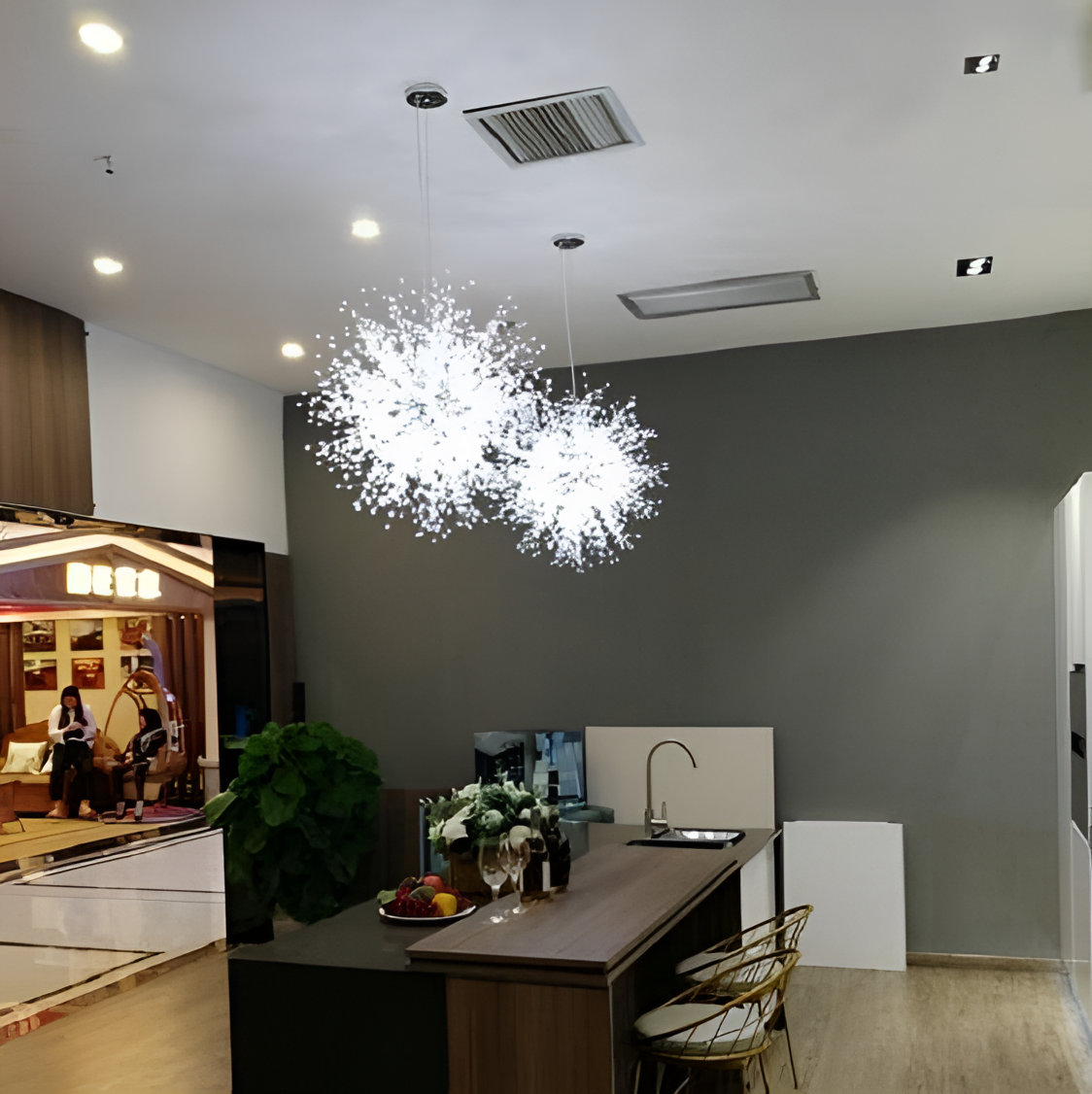 Plexa Elegant Snowflake Hanging Light | Lighting | NordicAbode.com