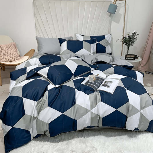 Hex Modern Toile Duvet Cover Set | Bedding | NordicAbode.com