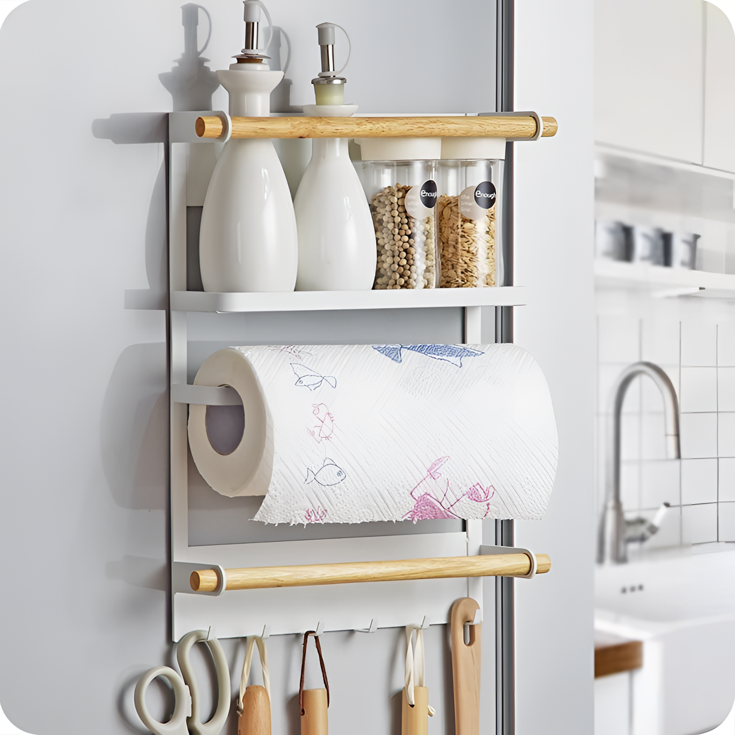 Latus Magnetic Kitchen Organizer | Kitchen Organization | NordicAbode.com