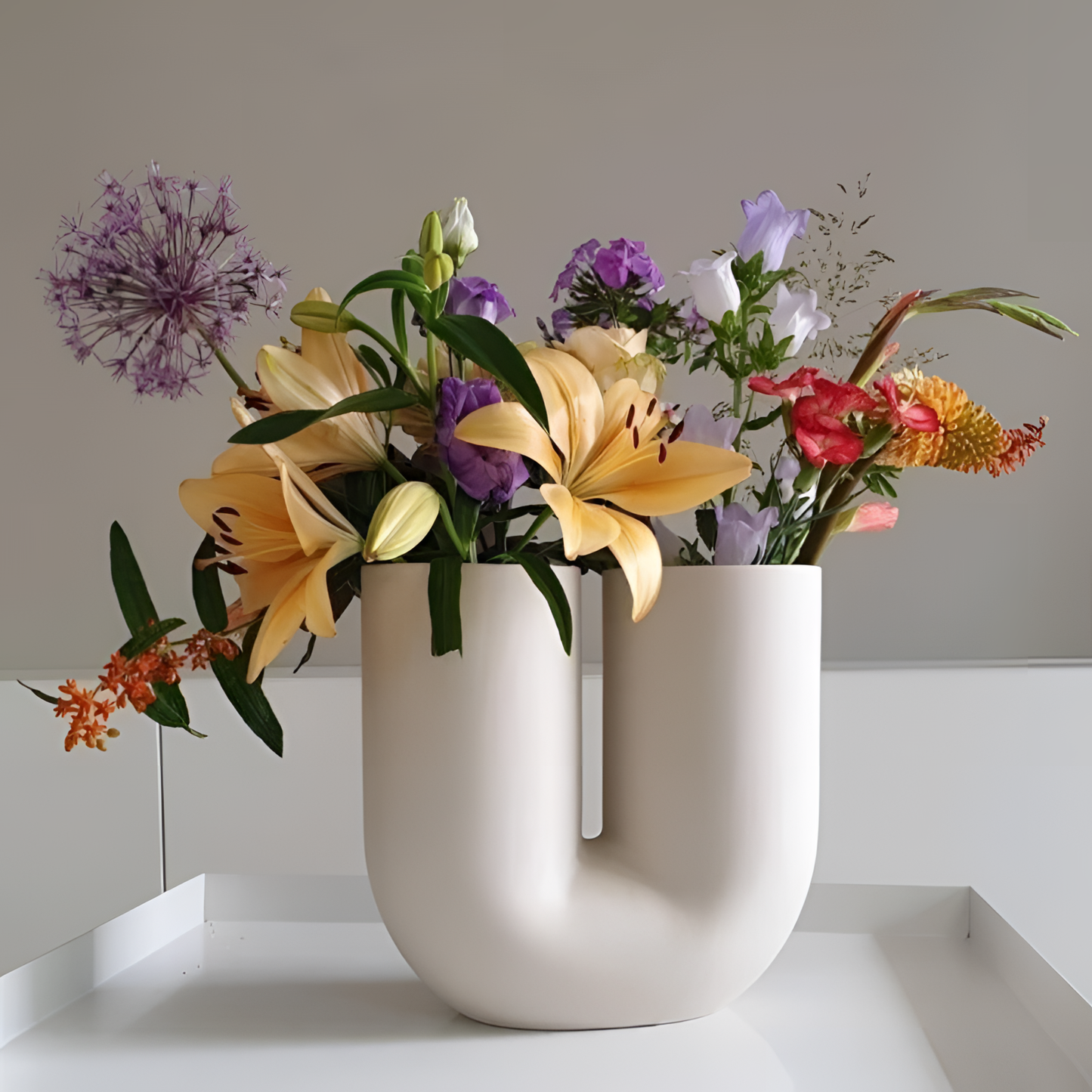 Double-Mouthed Contemporary Double-Mouthed Vase | Vases | NordicAbode.com