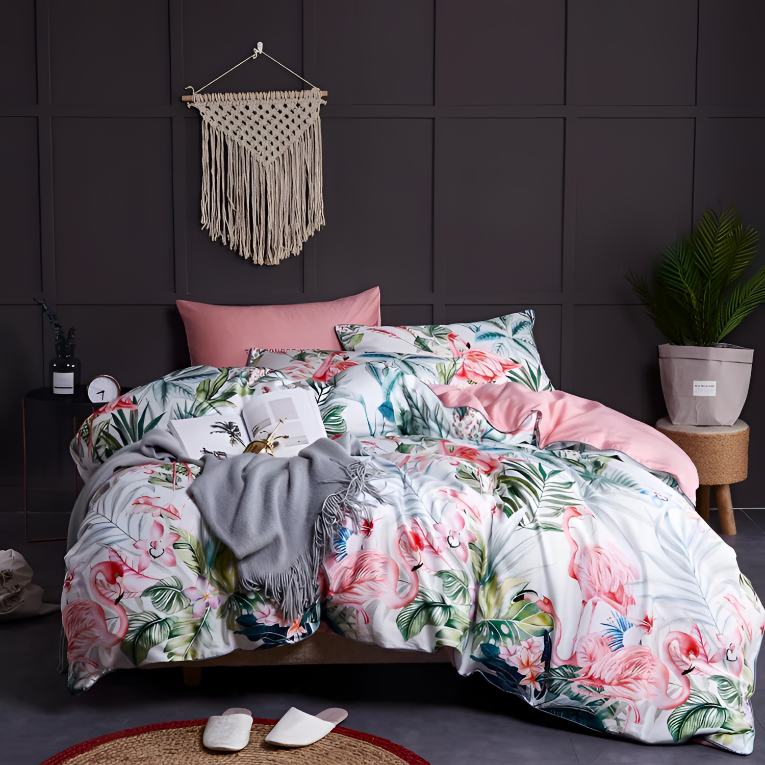 Flamingo Luxury Egyptian Cotton Duvet Set | Bedding | NordicAbode.com