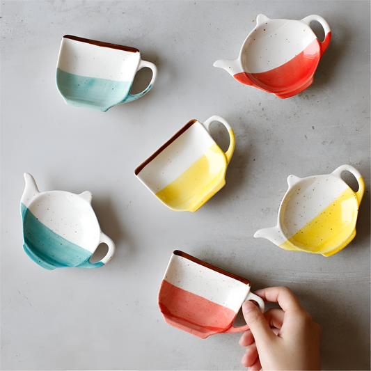 Teapot Handpainted Ceramic Mini Bowl | Serveware | NordicAbode.com