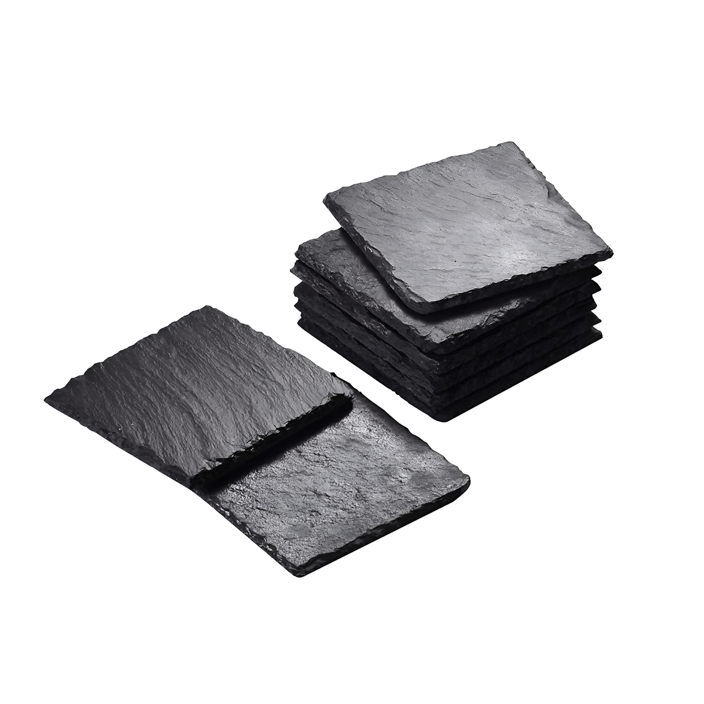 8-Piece Slate Coaster Set for 8 People | Tableware | NordicAbode.com