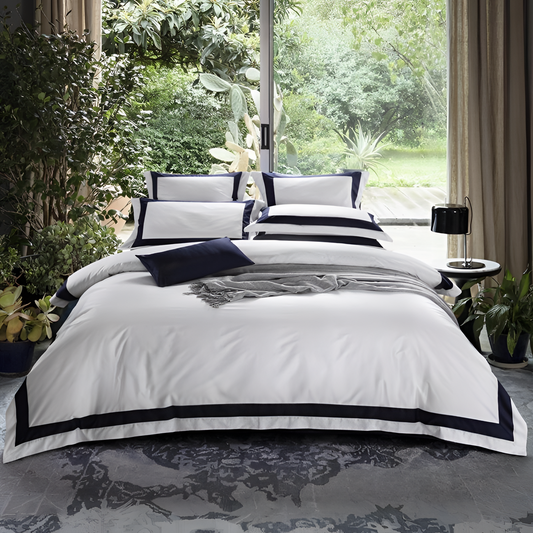 Degella Timeless White Duvet Cover Set | Bedding | NordicAbode.com