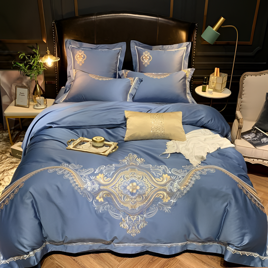 Periwinkle Luxury Egyptian Cotton Duvet Set | Bedding | NordicAbode.com