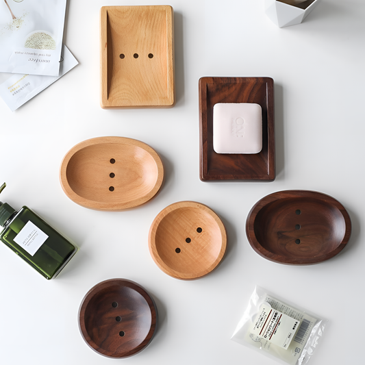 Natural Walnut Soap Plate - Natural Wood | Bathroom Accessories | NordicAbode.com