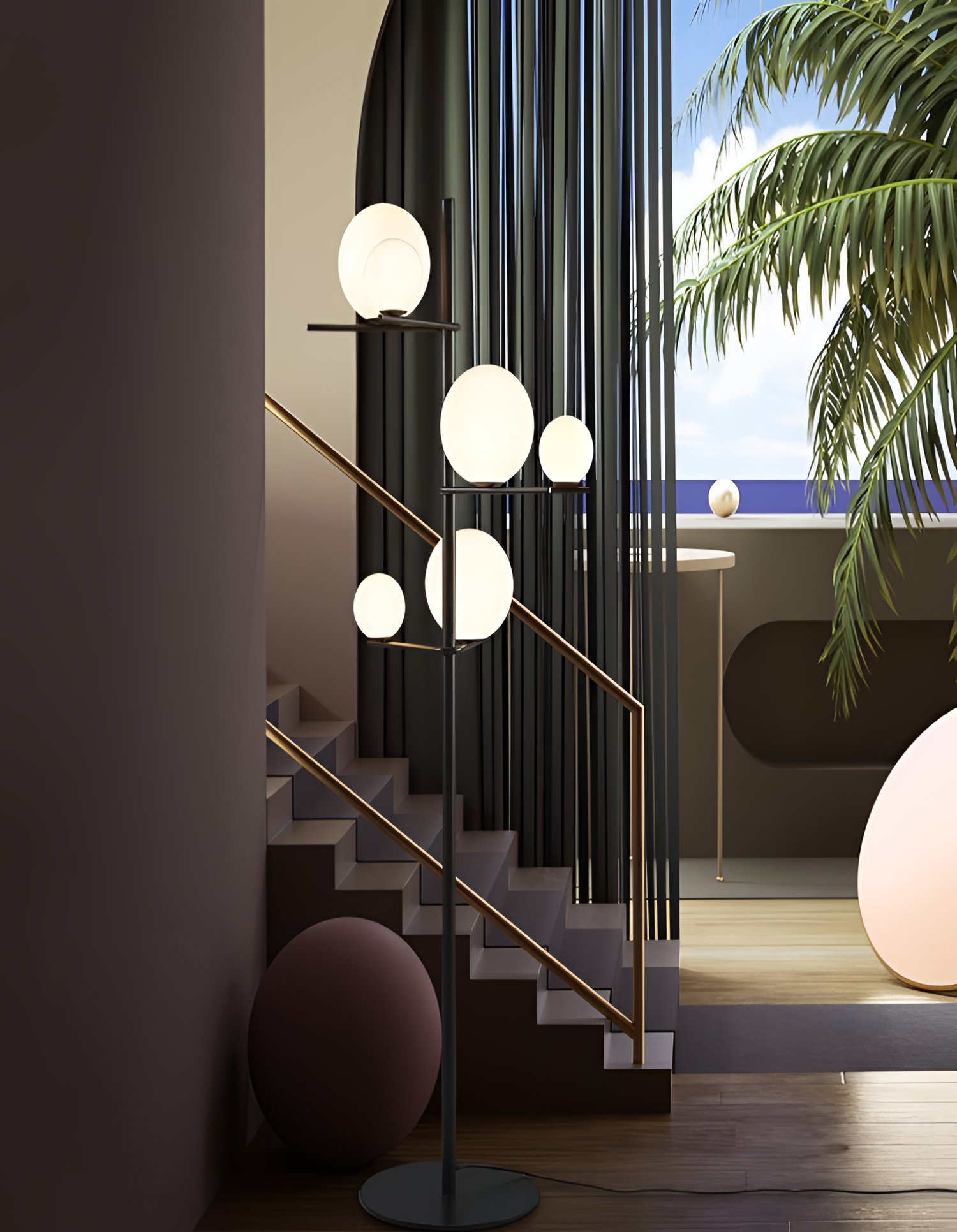 Navi Postmodern Ball Floor Lamp | Lighting | NordicAbode.com