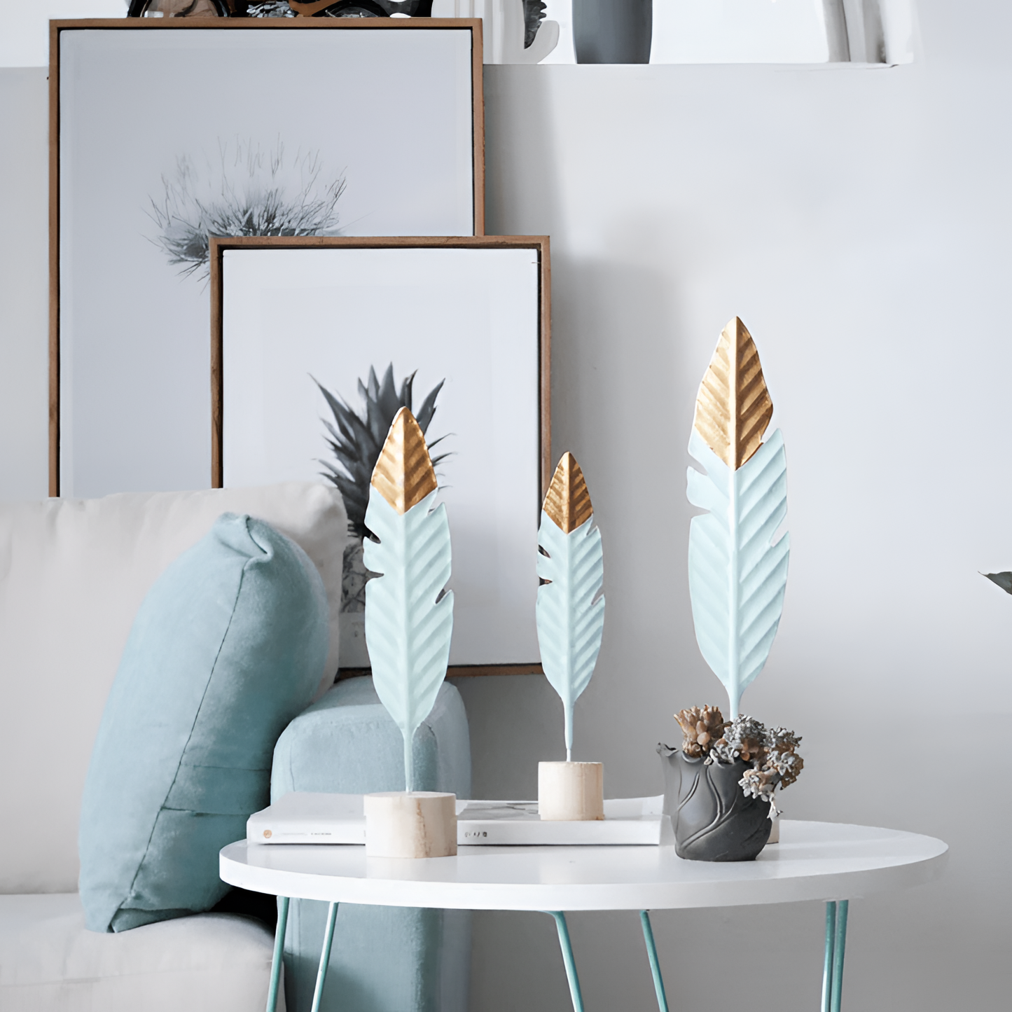 Elegant Feather Tabletop Decor | Tabletop Decor | NordicAbode.com