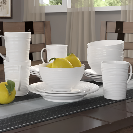 Latitude 16-Piece Earthenware Dinnerware Set | Dinnerware | NordicAbode.com