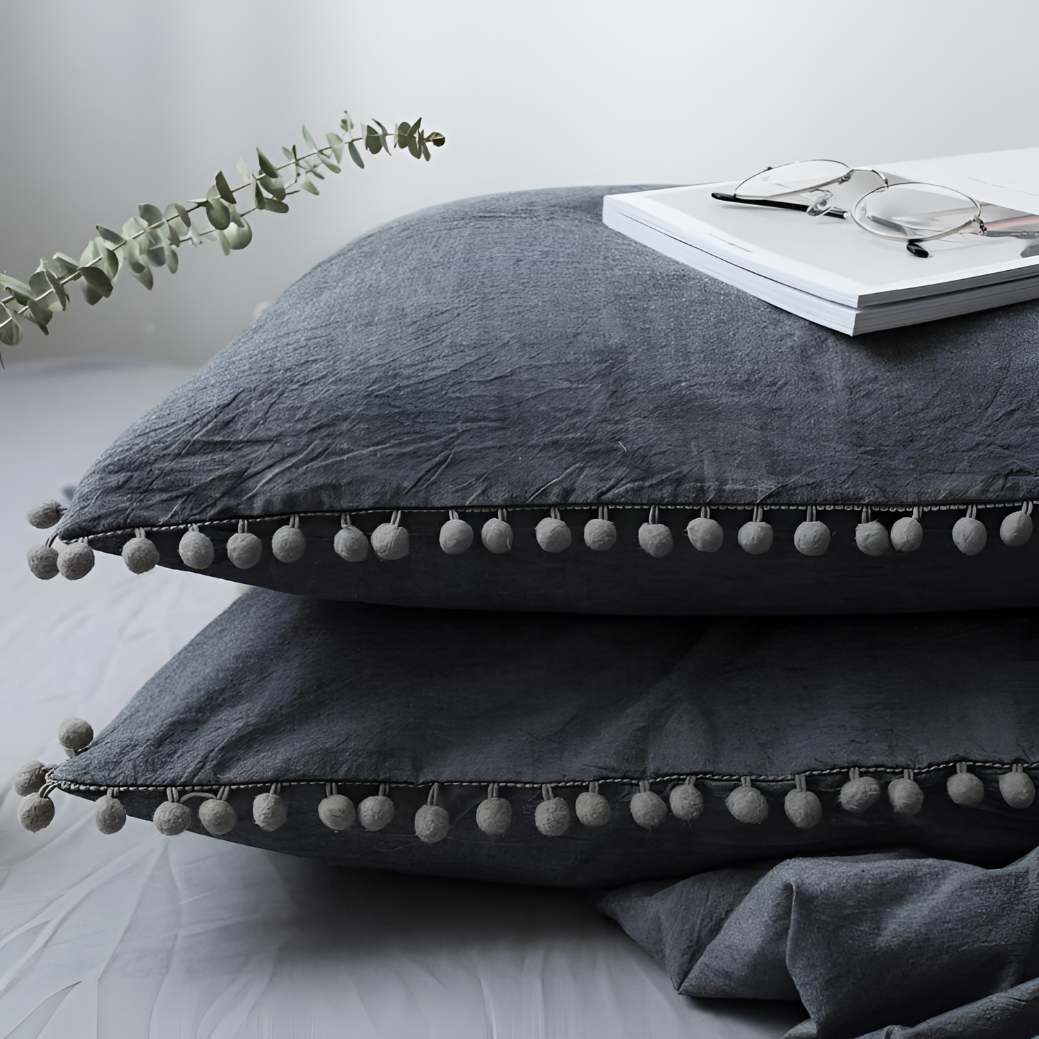 Pom Cozy Pom Pom Pillowcase | Bedding | NordicAbode.com