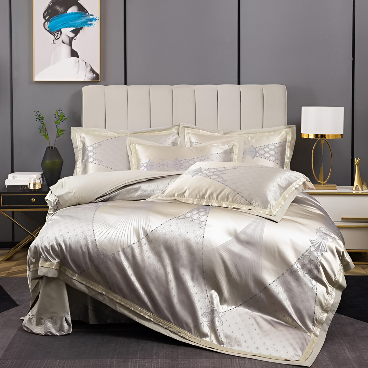 Light Luxury Egyptian Cotton Duvet Set | Bedding | NordicAbode.com