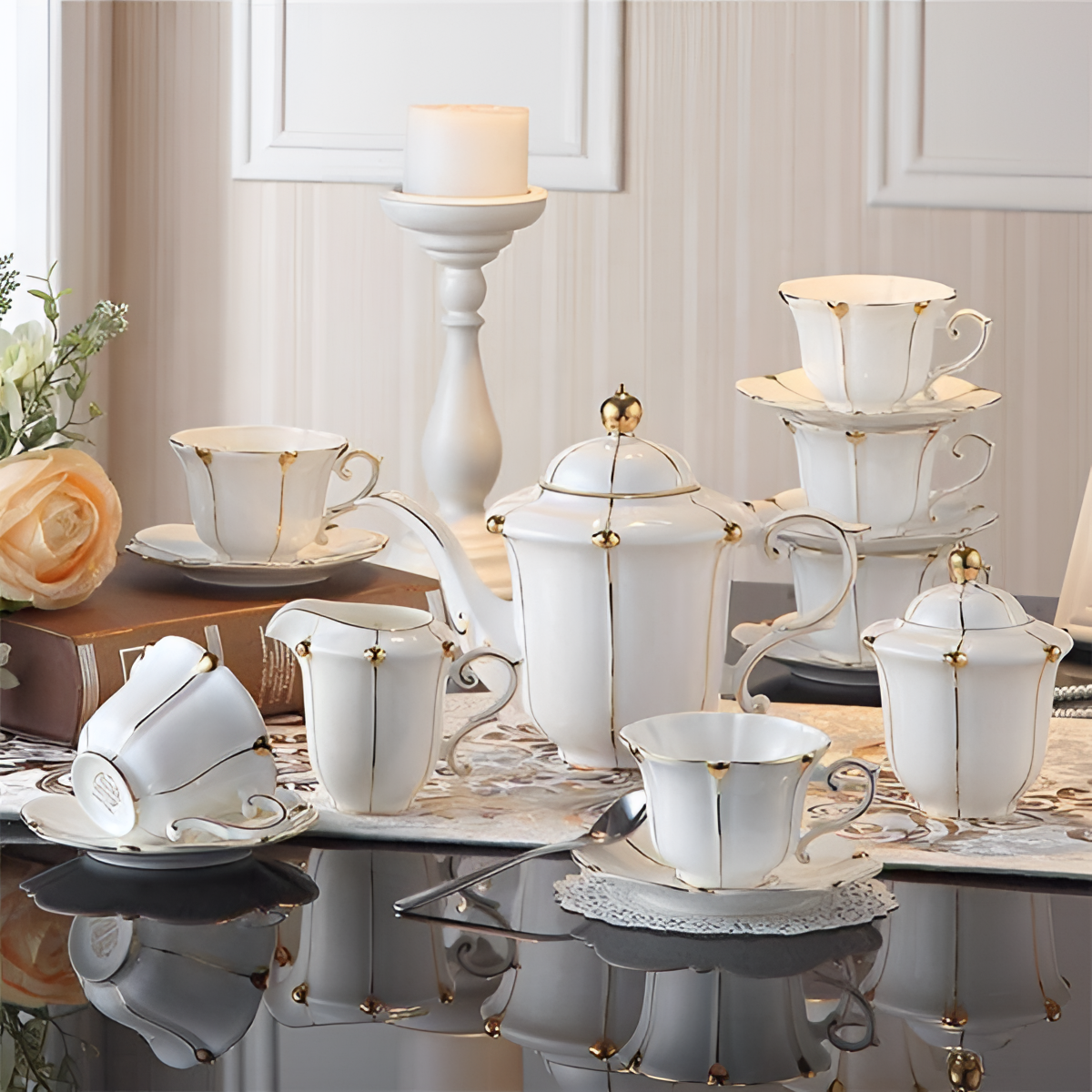 Vittoria Elegant Bone China Tea Set | Tableware | NordicAbode.com