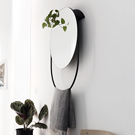 Howard Luxury Bathroom Mirror with Towel Rack | Bathroom Decor | NordicAbode.com