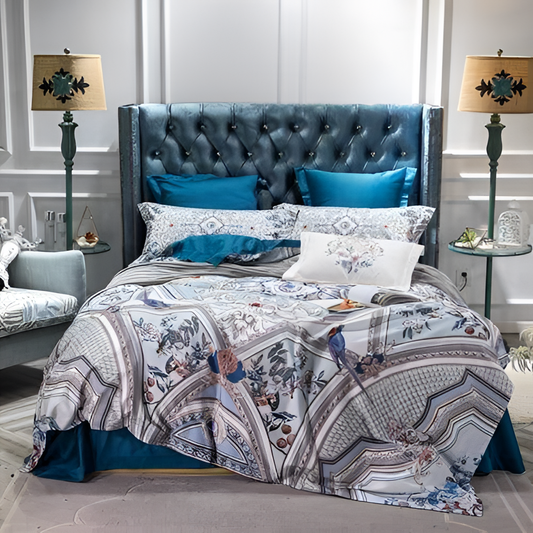 Archaic Luxurious Toile Duvet Cover Set | Bedding | NordicAbode.com