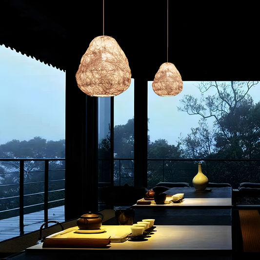 Beadu Rattan Wicker LED Ceiling Light | Lighting | NordicAbode.com