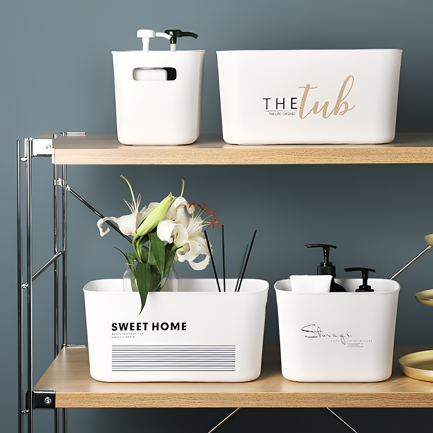 White Storage Basket for Home | Storage Solutions | NordicAbode.com