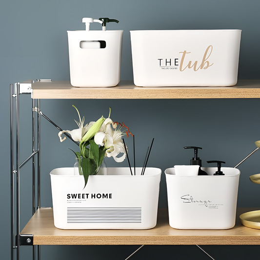 White Storage Basket for Home | Storage Solutions | NordicAbode.com