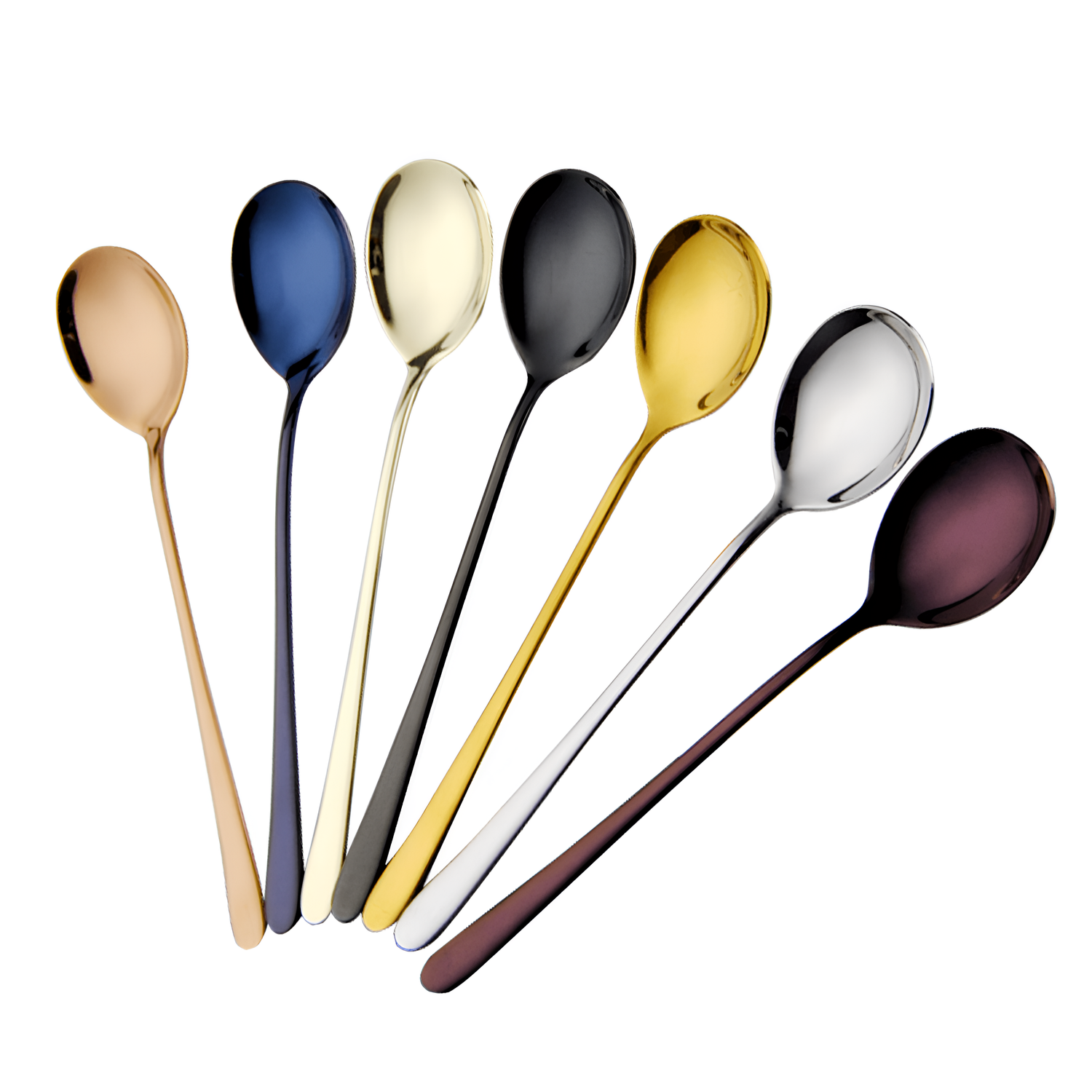 2Pcs 2-Piece Colorful Stainless Steel Spoons | Cutlery | NordicAbode.com