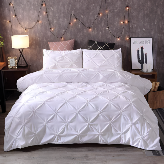 Pinch Pleated Duvet Cover Set | Bedding | NordicAbode.com