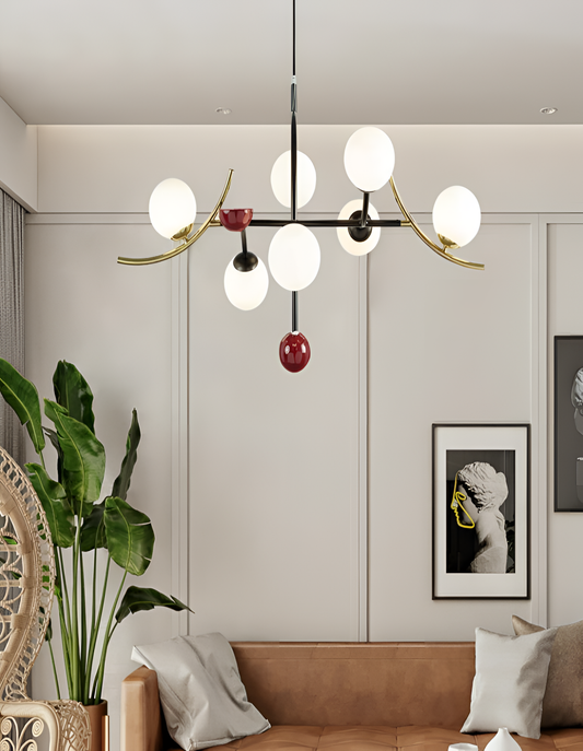 Kivi LED Glass Chandelier - KIVI | Lighting | NordicAbode.com