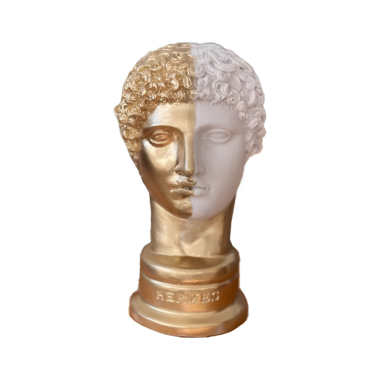 Hermes Gold with White Sculpture