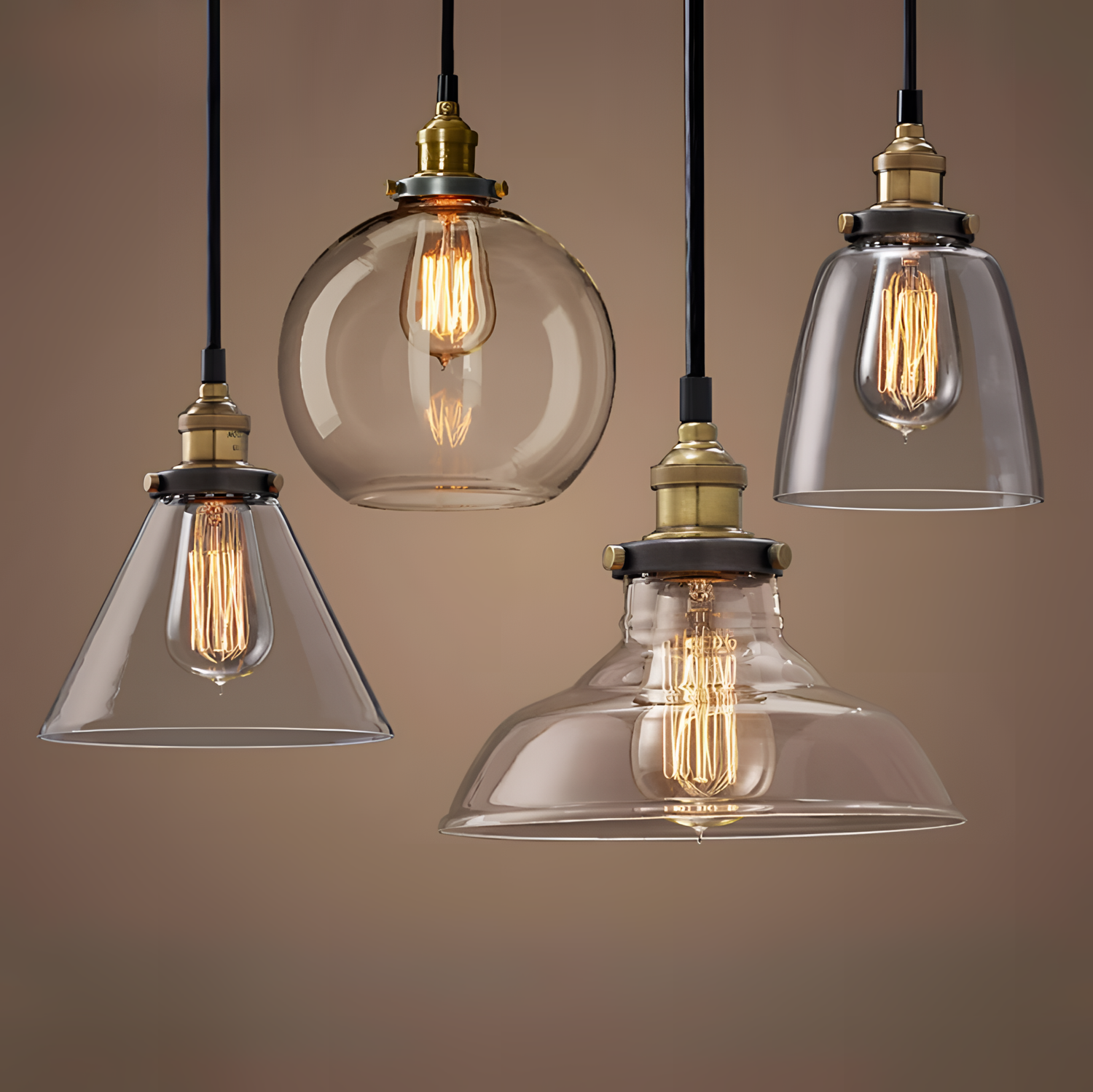 Industrial Transparent Pendant Lights - Industrial Style | Lighting | NordicAbode.com