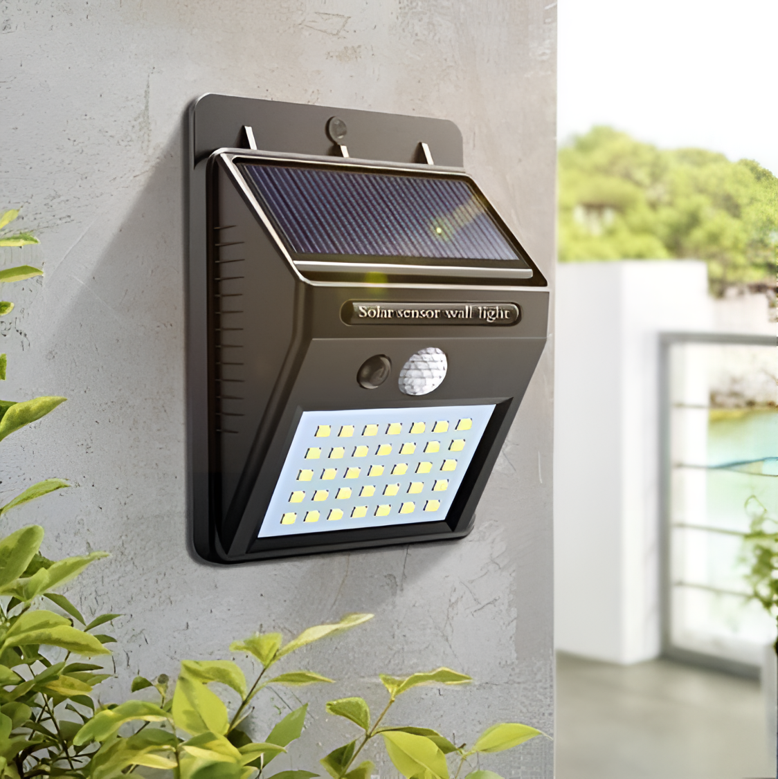 Solar Motion Sensor Solar Wall Light | Outdoor Lighting | NordicAbode.com