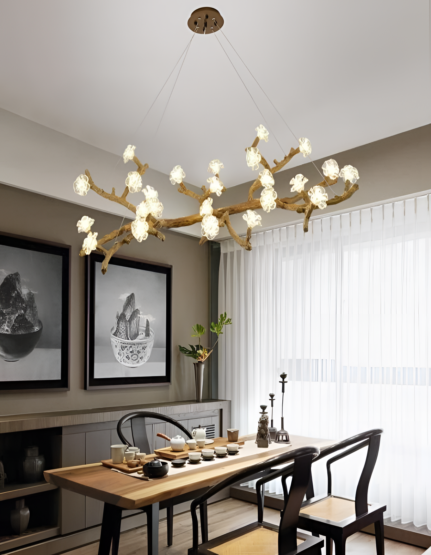 Bran Glass Chandelier - LED Light Source | Lighting | NordicAbode.com