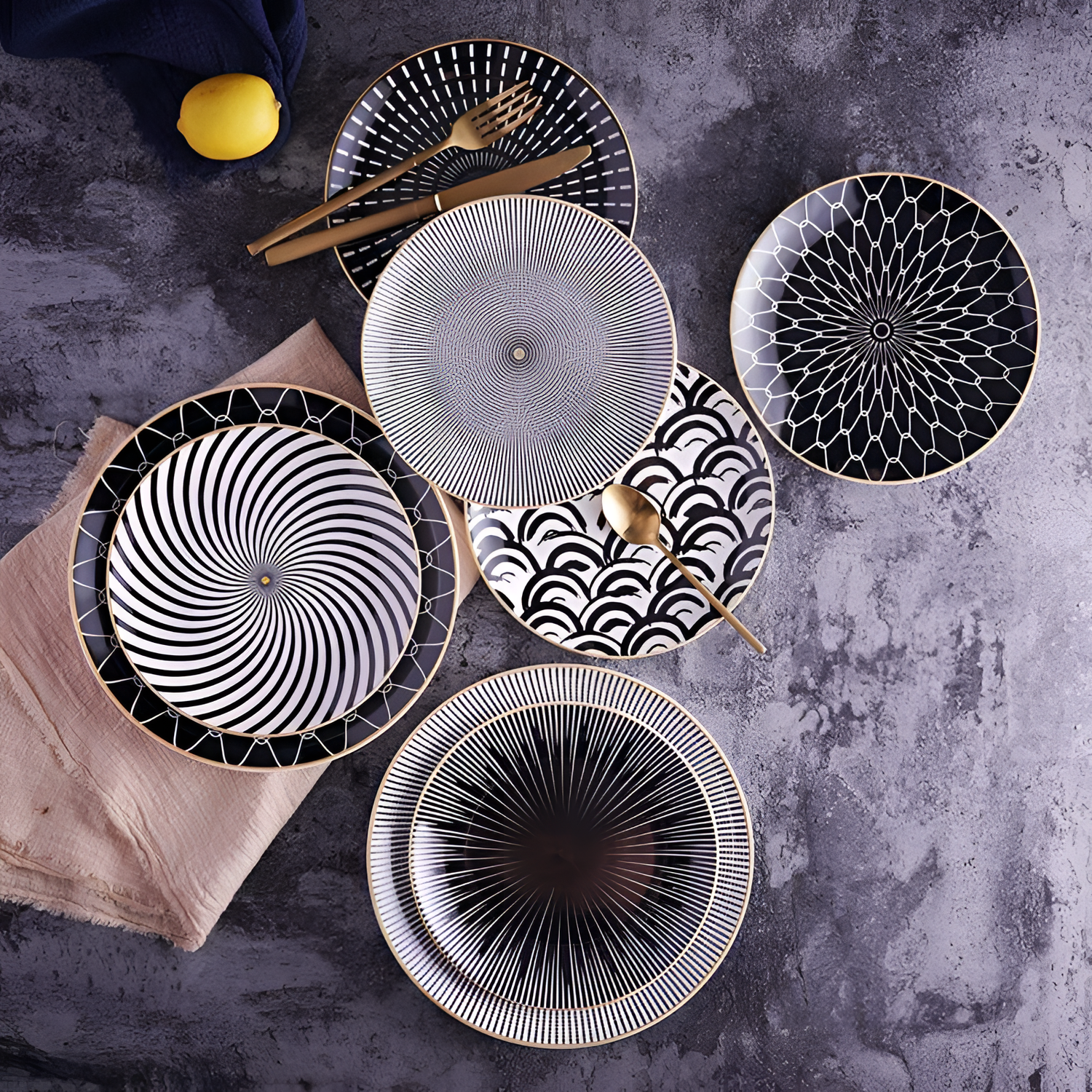 Euclid Plate Collection: Stylish Dinnerware | Dinnerware | NordicAbode.com