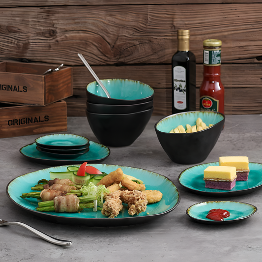 Bonita 11-Piece Vintage Ceramic Dinner Set | Dinnerware | NordicAbode.com