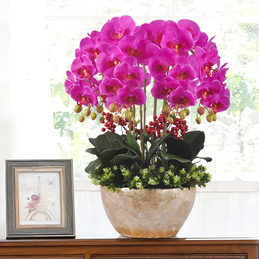 Artificial Realistic Orchid Bouquet | Bouquets | NordicAbode.com