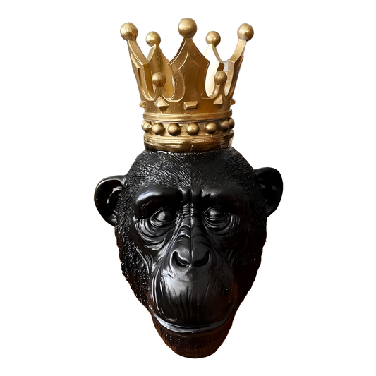 Monkey Kong Gold Crown Sculpture