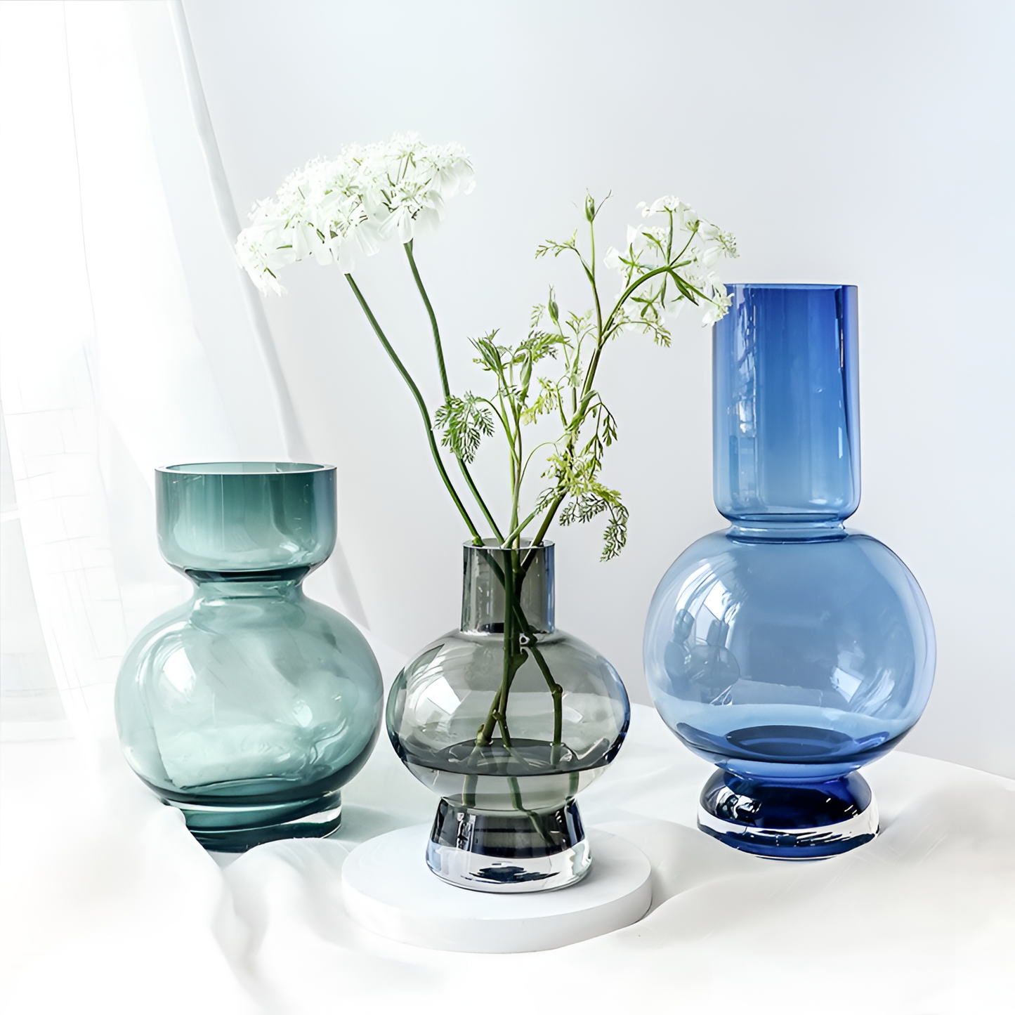 Daugai Bulbous Crystal Vase | Vases | NordicAbode.com