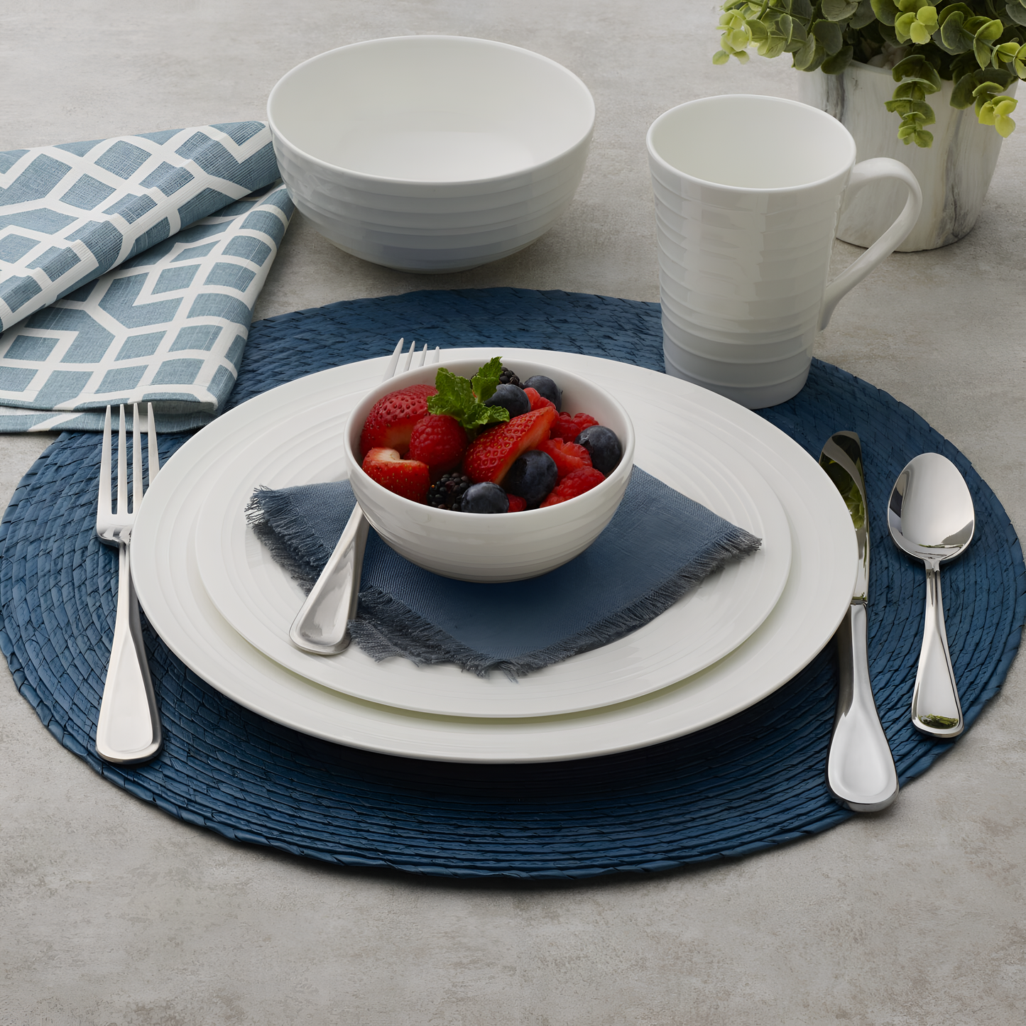 Mikasa Swirl Bone China Dinnerware Set | Dinnerware | NordicAbode.com