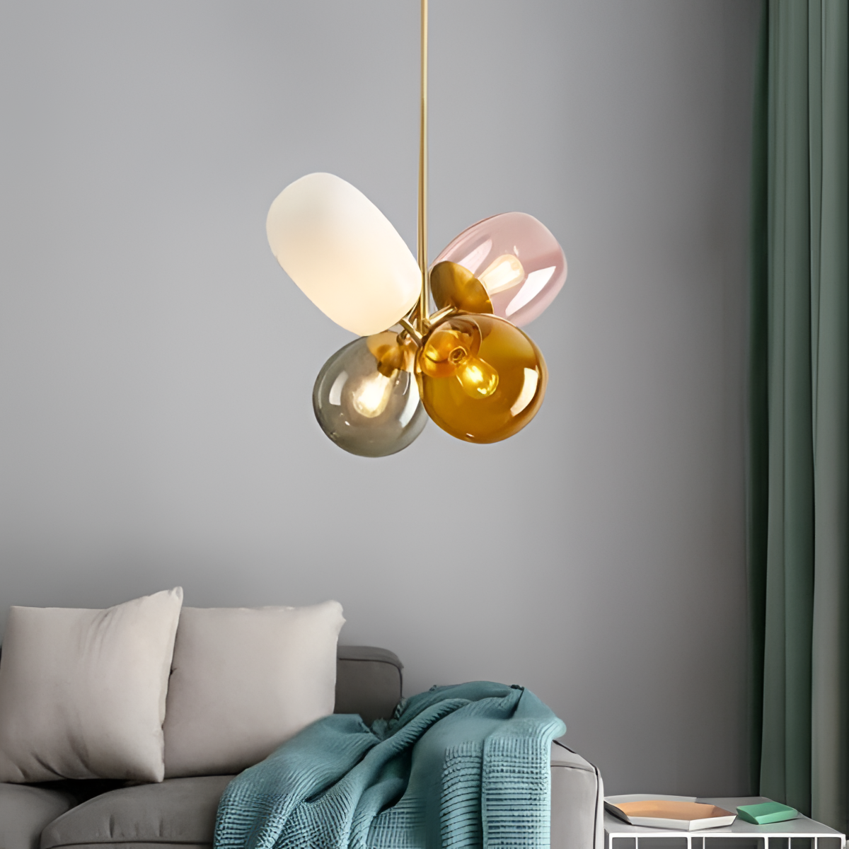 Madison Colorful Glass Chandelier | Lighting | NordicAbode.com